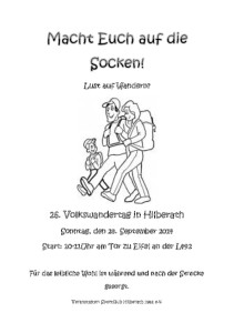 Flyer Volkswandertag 2014